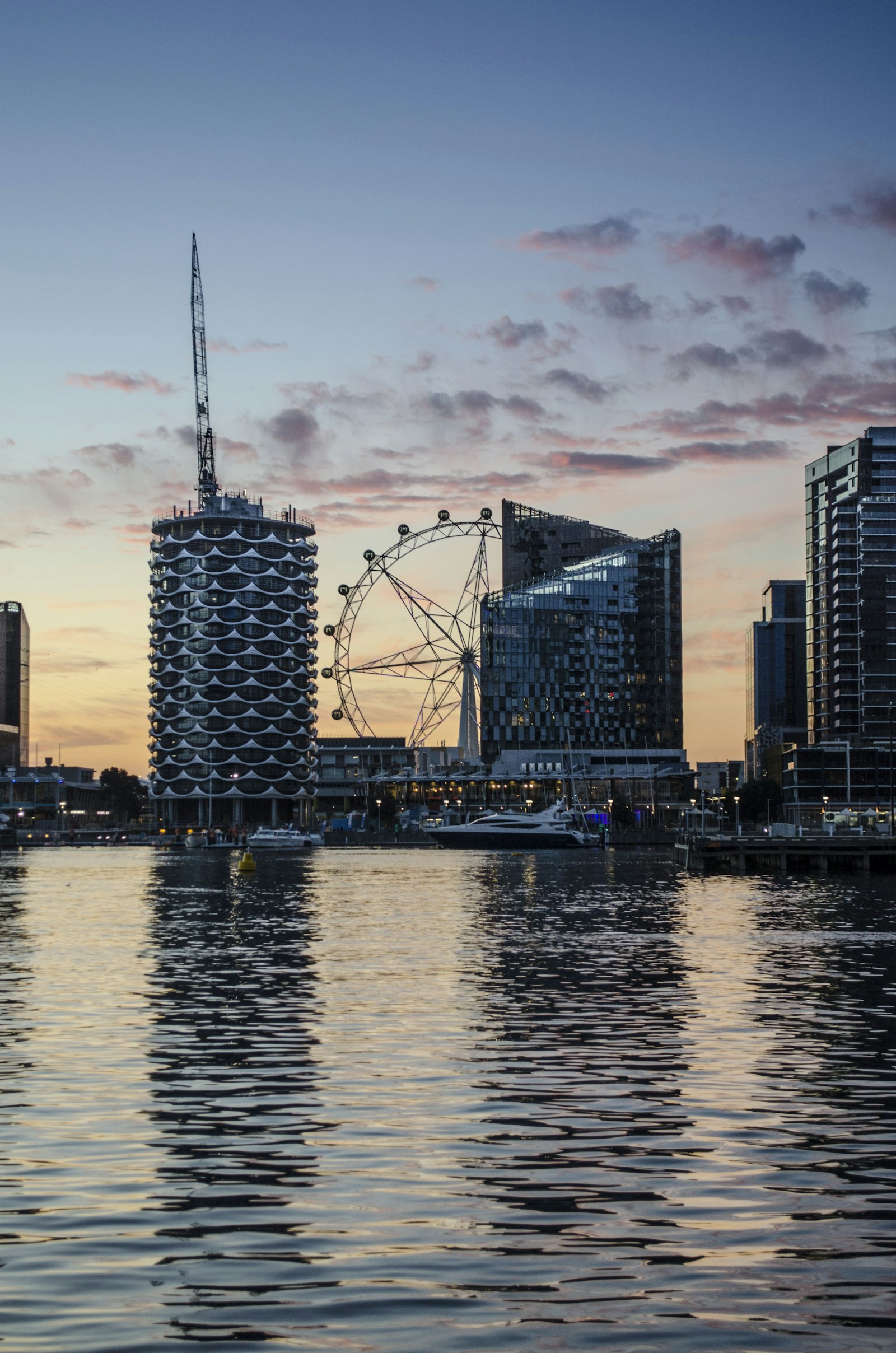 Melbourne skyline viewed from across the Yarra